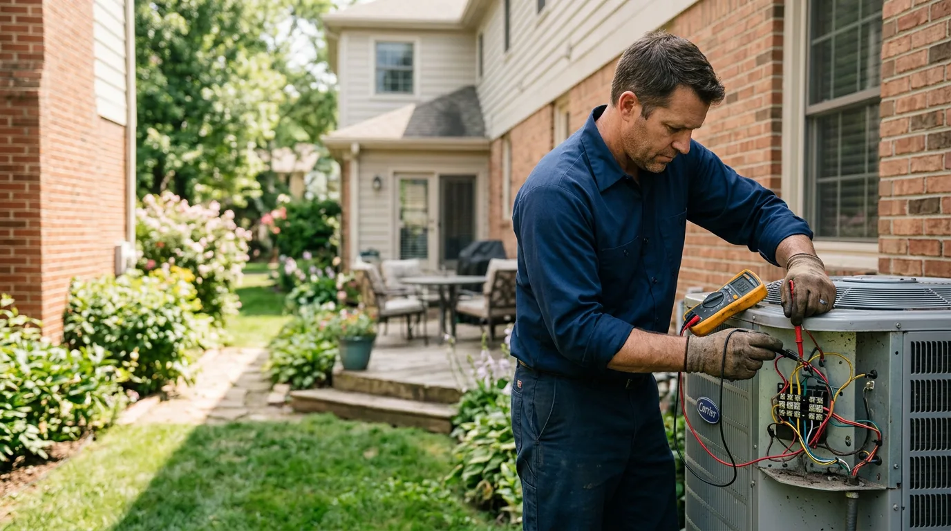 HVAC technician working near Nettie, WV